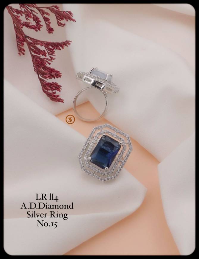 Lr Rose Gold And Silver Ad Diamond Ring Wholesalers In Delhi
